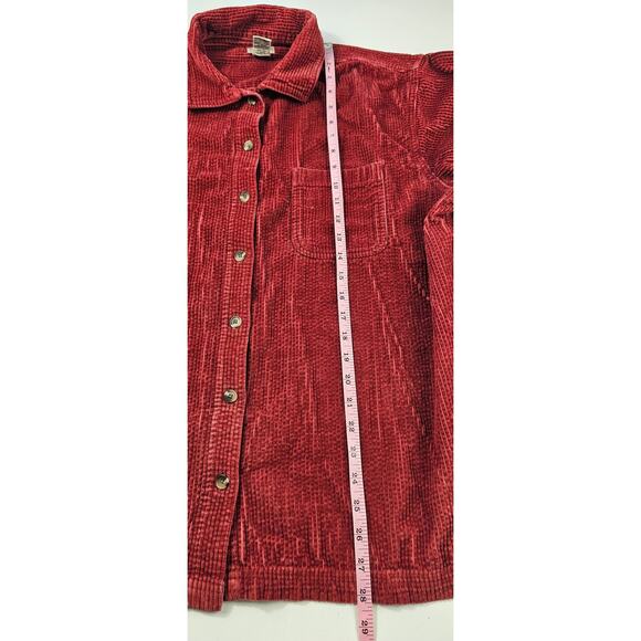 Ll bean coral corduroy womens shaket Button up warm winter 1X minimalist comfy - Picture 8 of 8